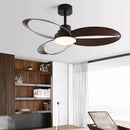 Ljojo Vintage Industrial Wood Ceiling Fan with Light: Strong Wind 3 Blades 42/52 Inch Bar Restaurant Fan