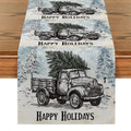 Christmas Tree Snowflakes Table Runner by Ljojo: Farmhouse Wedding Party Decoration