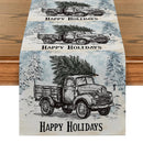 Christmas Tree Snowflakes Table Runner by Ljojo: Farmhouse Wedding Party Decoration