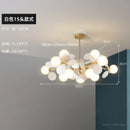 Nordic Glass Led Chandelier - Elegant Living Room & Bedroom Decoration Lighting - Ljojo