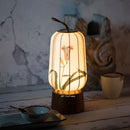 LED Hand Art Drawing Decoration Portable Table Lamp Traditional Style for Tea Room by Ljojo