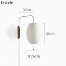 Italian Silk Wall Lamp LED E27 Flying Saucer Decorative Light Bedroom Minimalist Ljojo
