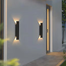 Ljojo 18W LED Waterproof Black Wall Lamp for Bedroom and Outdoor Lighting