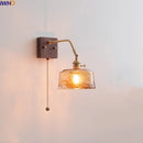 Ljojo LED Wall Sconce Pull Chain Switch Modern Style Nordic Mirror Light Fixtures