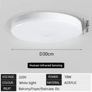 Ljojo LED Infrared Ceiling Light for Home Garage Warehouse Sensor Lighting