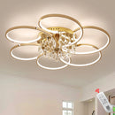 Chandelier Ceiling Lights - Modern LED Crystal Chandeliers by Ljojo - Gold/Chrome/Black - Living Bedroom