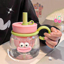 Ljojo 1000ml Cute Tea Infuser Bottle with Handle - Sport Gym Travel Drink Bottle