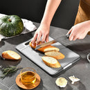 Ljojo 4-in-1 Aluminum Chopping Board with Knife Sharpener & Garlic Grinder