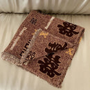 Ljojo 4-Layer Cotton Gauze Fringed Blanket for Spring & Summer