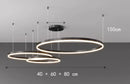 Ljojo LED Ring Pendant Light Chandeliers for Modern Home Decor