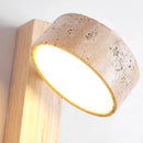 Bedroom Headboard Wall Lamp French Medieval Solid Wood Retro Lighting Cream Wabi-Sabi Ljojo