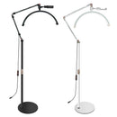 Ljojo 20W LED Half Moon Ring Floor Lamp for Beauty & Skincare