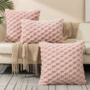 Ljojo Luxury Faux Fur Cozy Throw Pillow Cover for Sofa Couch