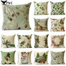 Ljojo Merry Christmas Linen Pillow Case 18*18in