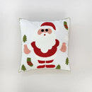 Embroidery Christmas Throw Pillowcase Elk Red Decoration Square Pillowcases by Ljojo
