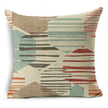 Ljojo Mandala Graffiti Cushion Cover 45x45cm Linen Pillow Case for Sofa Bed Decor