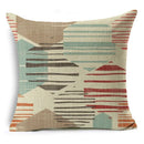 Ljojo Mandala Graffiti Cushion Cover 45x45cm Linen Pillow Case for Sofa Bed Decor