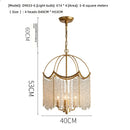 American Crystal Chandelier Bedroom Lamp French Luxury Tassel Designer Ljojo