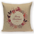 Elk Snowflake Santa Claus Gloves Christmas Pillowcase by Ljojo