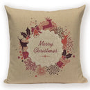 Elk Snowflake Santa Claus Gloves Christmas Pillowcase by Ljojo