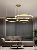 Modern Led Chandelier Pendant Light for Living Room, Ljojo Acrylic Indoor Lighting Fixture.