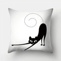 Cute Cat Cushion Cover 45x45cm - Ljojo Home Decor Pillowcases