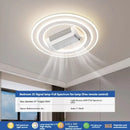 European Round Square Invisible Bladeless Ceiling Fan with LED for Living Room by Ljojo