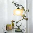 LED Flower Glass Table Lamp for Bedroom Decor - Ljojo