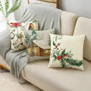 Ljojo Merry Christmas Linen Pillow Case 18*18in