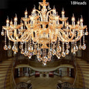 K9 Crystal Candle Chandelier Light: Elegant Decor for Living Room by Ljojo