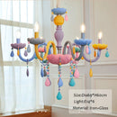 Crystal Led Chandelier European Candle Lustre Restaurant Bedroom Children Room Light Princess Pendant Lamp by Ljojo