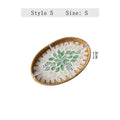 Ljojo Light Luxury Shell Inlaid Rattan Storage Basket Tray