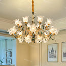French Retro Living Room Crystal Pendant Light by Ljojo - Luxury Designer Cream Style Glass Crystal Light