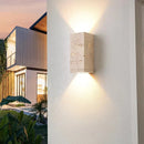 Japanese Wabi-Sabi Style Yellow Cave Stone LED Wall Lamp for Bedroom by Ljojo
