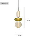 Italian Colored Glass Candy LED Pendant Light Fixture for Kitchen by Ljojo
