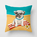 Cute Pug Bulldog Pillowcase for Living Room Decor - Ljojo Home Decor