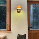 Ljojo Metal Glass Wall Light Dark Red for Home Decor