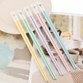 Ljojo Love Chopsticks: Reusable Alloy Korean Sushi Chopsticks, Non-Slip, 5 Pairs