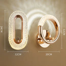 Crystal LED Wall Lamp Modern Nordic Sconces Indoor Lighting Home Decor Living Room Bedroom Bedside Light - Ljojo