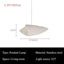 Italian Stainless Steel Pendant Lights Modern Hanging Chandeliers for Living Room Kitchen - Ljojo