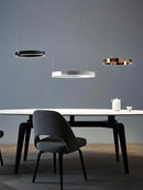 Ljojo LED Round Ring Chandelier for Dining Room, Living Room, and Bedroom
