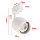 Ljojo Mini GU10 Track Lights for Ceiling Spotlighting and Accent Wall Art