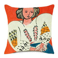 Ljojo Matisse Portrait Art Printed Cushion Cover 45X45cm