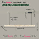 Ljojo Minimalist Restaurant Chandelier Long Strip Bar Dining Table Lights