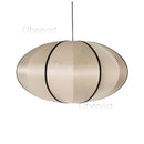 Ljojo Wabi Sabi Silk Lantern Pendant Light LED Chandelier for Living Room & Bedroom