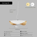 Nordic Style Black Gold Leaf Chandelier Pendant Light for Living Room by Ljojo