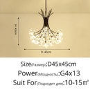 Dandelion Flower Chandelier LED Romantic Home Decoration Ljojo Bouquet Lamp
