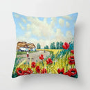 American Country Oil Painting Landscape Pillowcase by Ljojo for Home & Office Decor