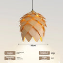 Retro Wooden Art Lamp: Japanese Bedroom Ceiling Wooden Pendant Light by Ljojo