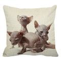 Cute Ljojo Sphinx Cat Cushion Cover 45X45cm - Home Sofa Decoration Pillowcase